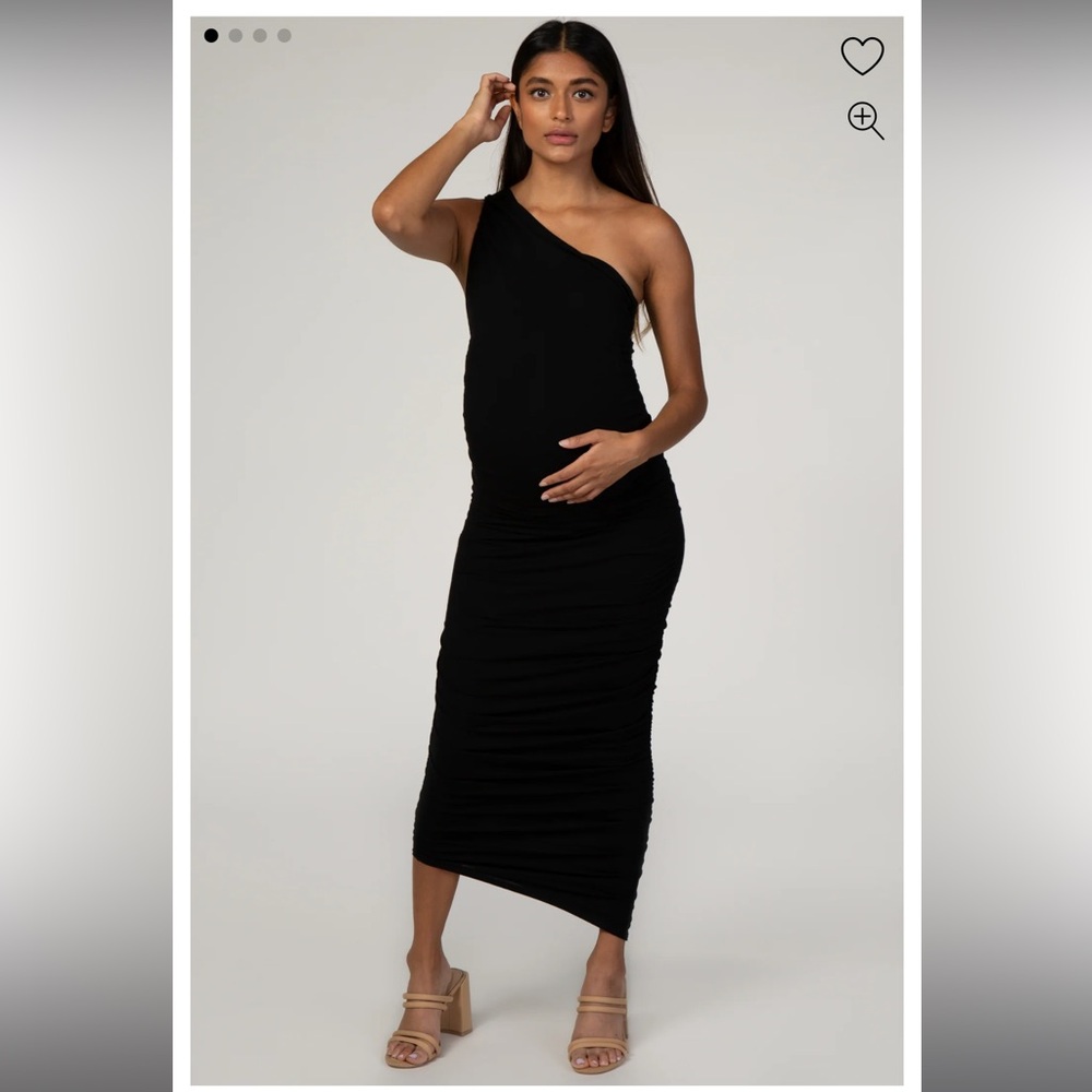 PINKBLUSH Maternity One Shoulder Dress